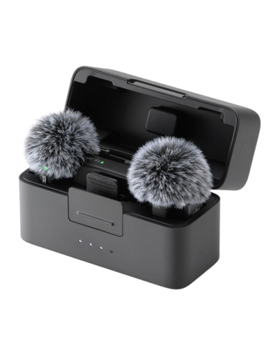 DJI ultralight wireless lavalier microphone kit with transmitter and receiver for high quality audio recording
