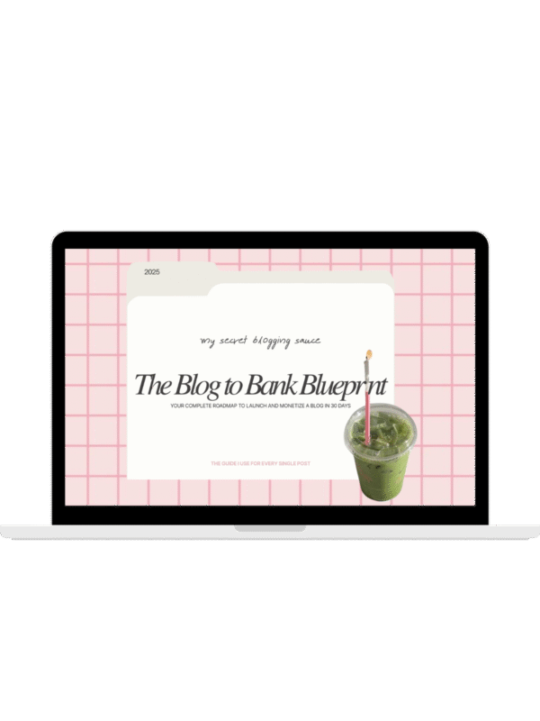 Blog to Bank Blueprint | Start a Profitable Blog in 30 Days